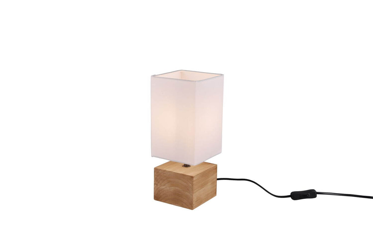 Lampe à poser Woody bois, H 30 cm (R50171030)