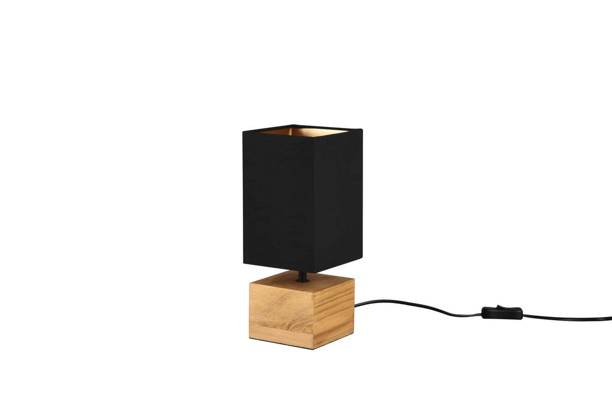 Lampe à poser Woody bois, H 30 cm (R50171080)