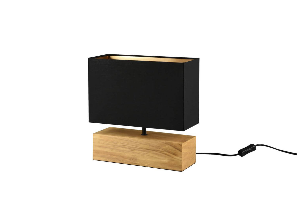 Lampe à poser Woody bois, H 30,5 cm (R50181080)