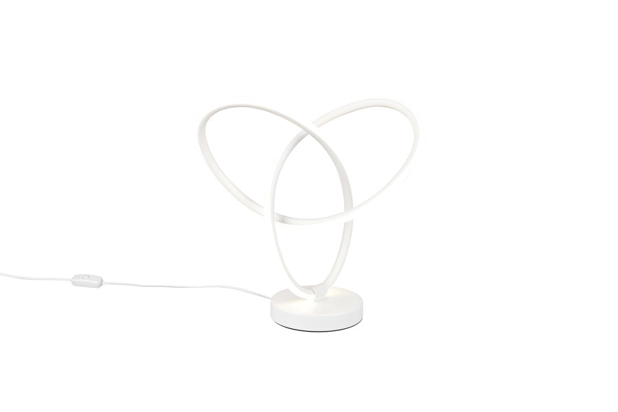 Lampe à poser Lando blanche mat