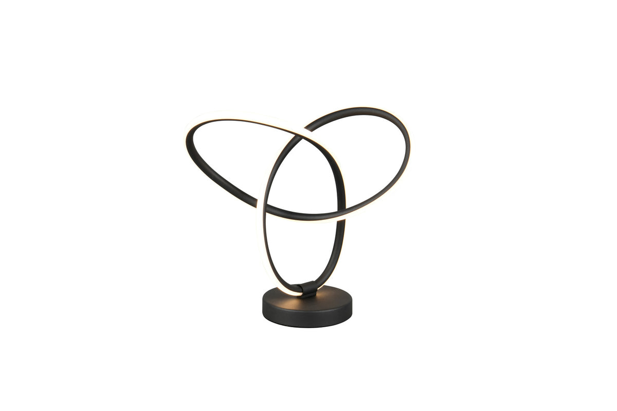 Lampe à poser Lando noire mat