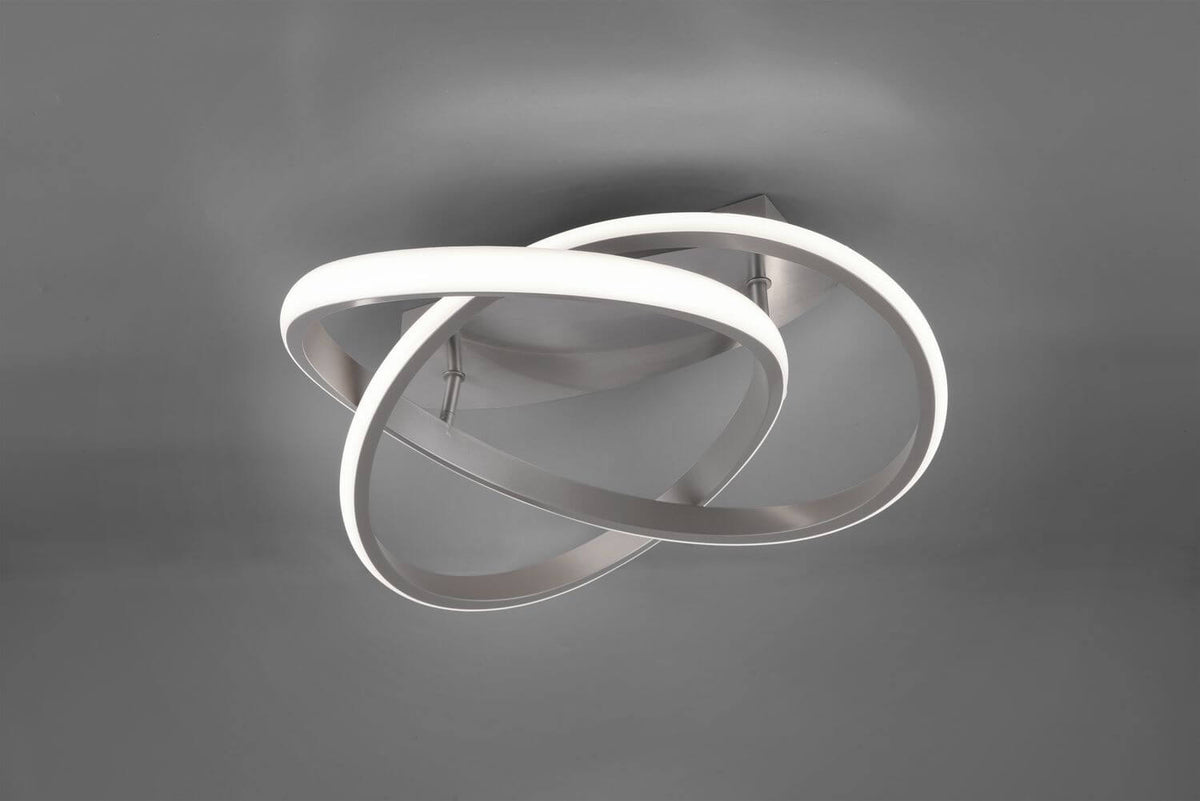 Plafonnier Course nickel satiné (R62051107)