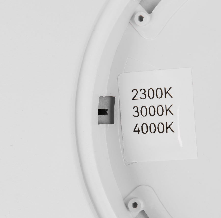 Gros plan sur le sélecteur de température de couleur 2300K 3000K 4000K