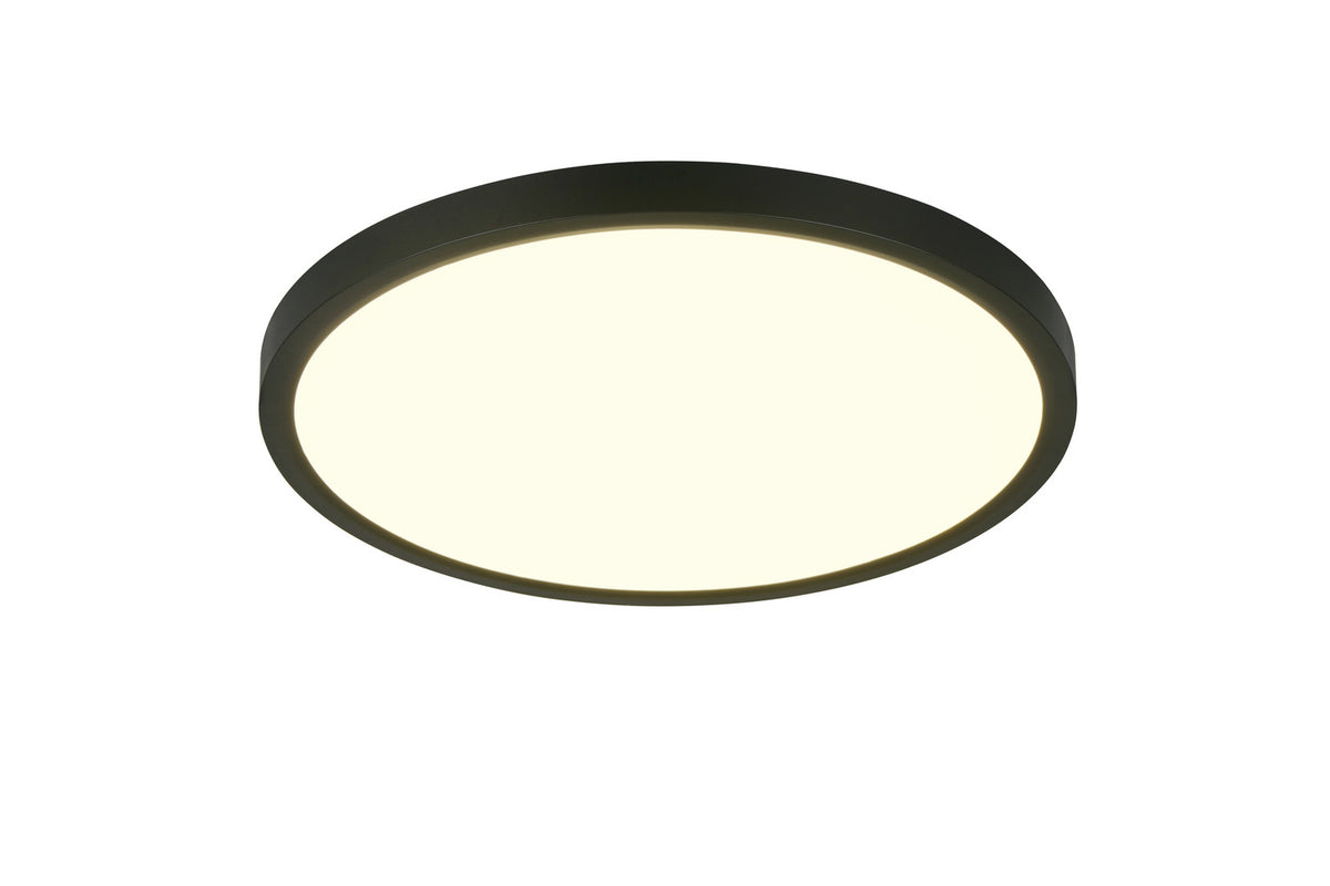 Plafonnier Draco noir mat, Ø 40 cm