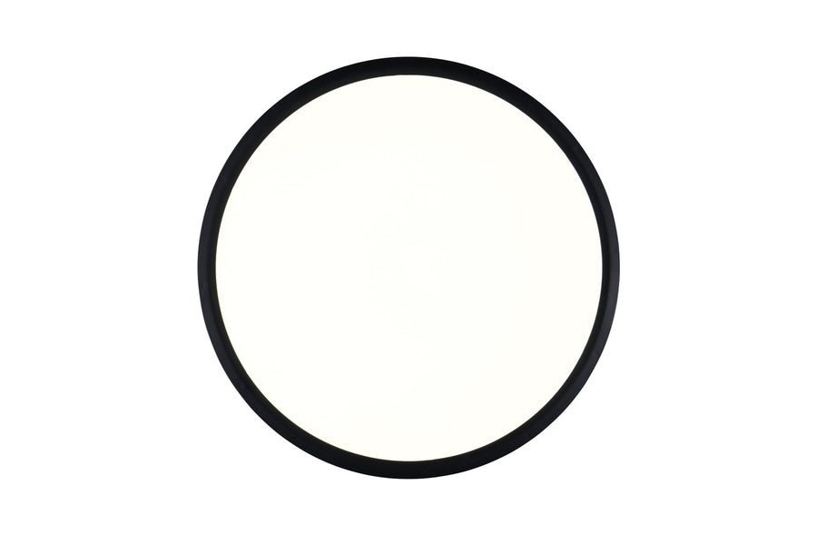 Plafonnier Draco noir mat, Ø 40 cm