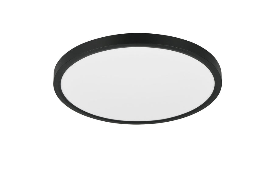 Plafonnier Draco noir mat, Ø 40 cm