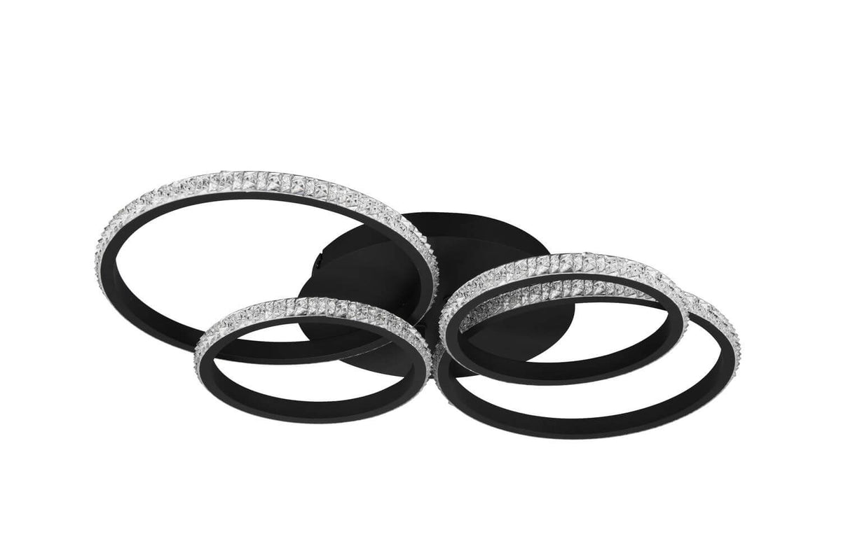 Plafonnier Cires noir mat