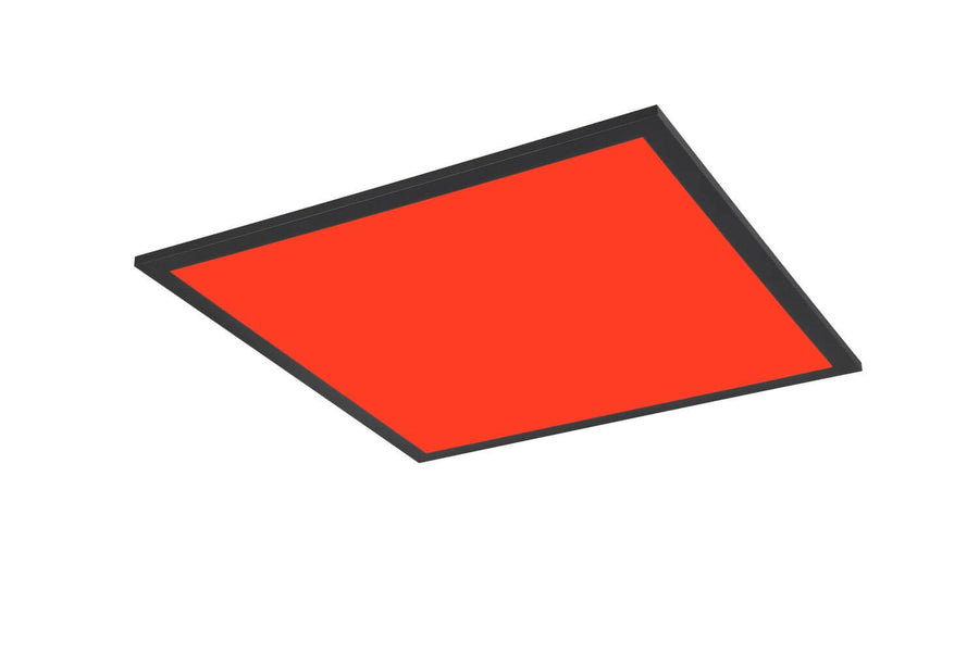 Plafonnier Beta noir mat, L 44,5 cm