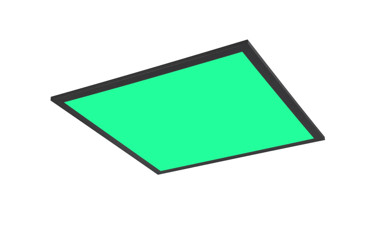 Plafonnier Beta noir mat, L 44,5 cm
