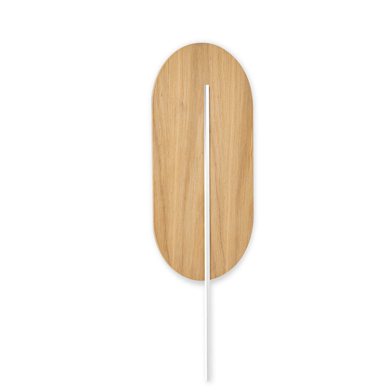 Applique murale ROKKE WOOD Beige / Blanc, détail blanc