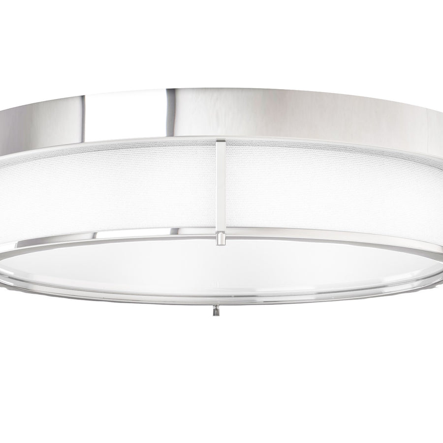 Plafonnier Romi 50 chromé, verre