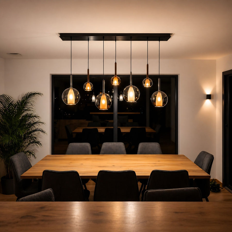 Suspension Belluna en verre, câble 1,5 m