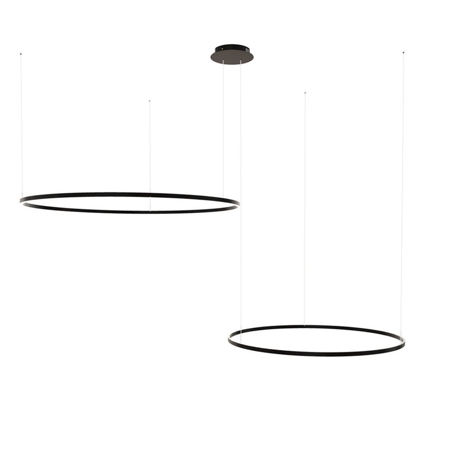 Suspension LED Ring 2 anneaux décalés
