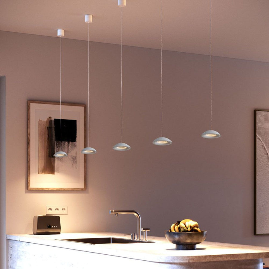Suspension de table LED Santa Air 12 lumières sur 3 rangées, longueur 200 cm