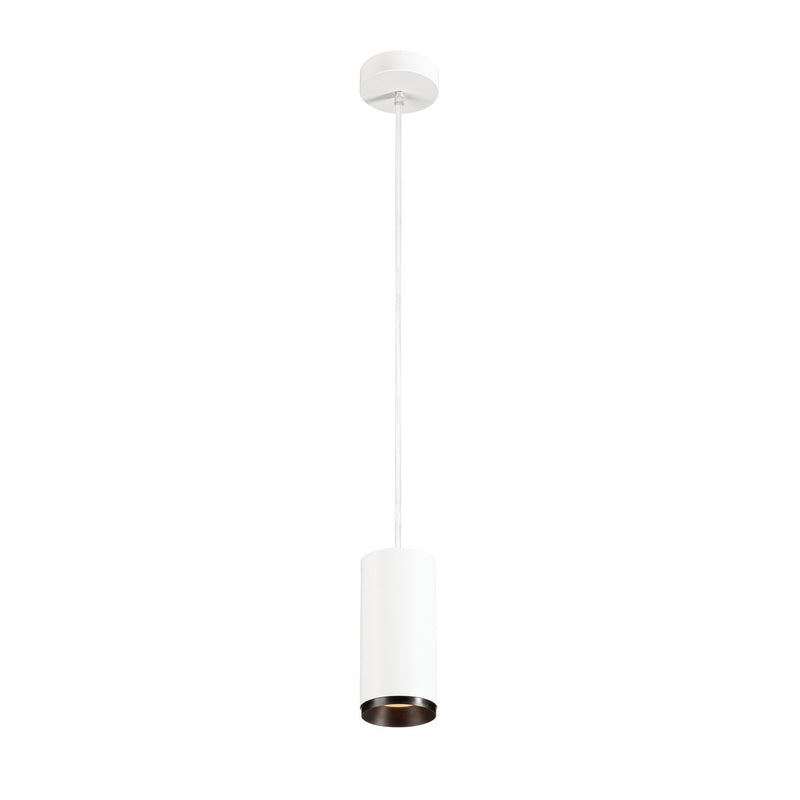 Suspension Numinos blanche et noire, H 18,5 cm