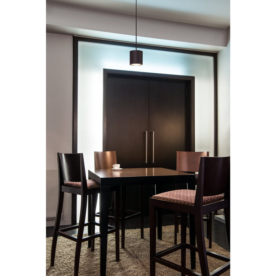 Suspension Oculus noire, verre