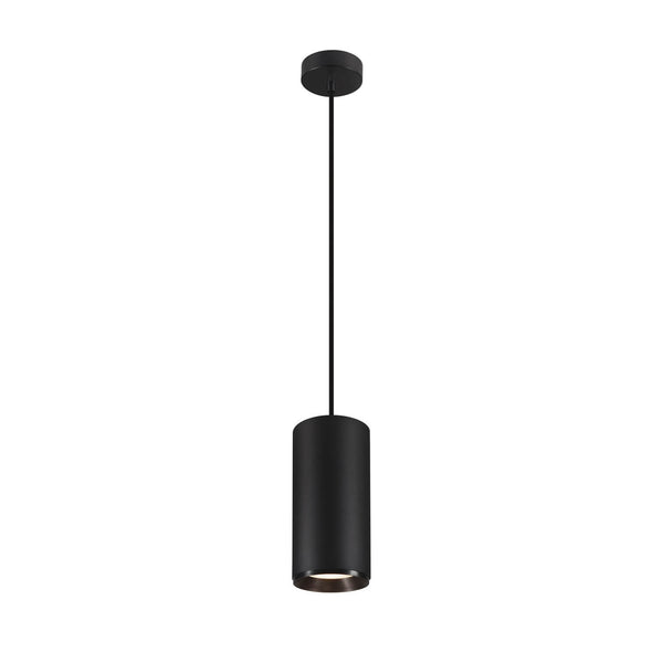 Suspension Numinos noire, H 25,8 cm, blanc neutre, faisceau 36°