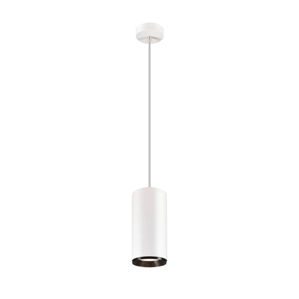 Suspension Numinos blanche et noire, H 25,8 cm, blanc neutre