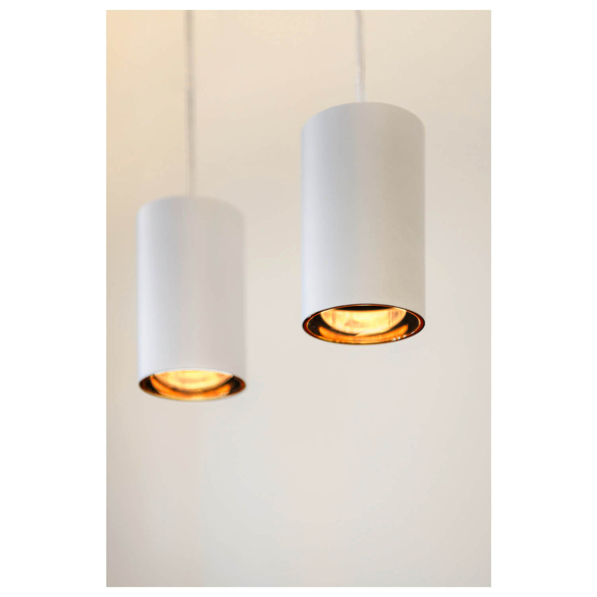 Suspension Asto 2 lumières blanche