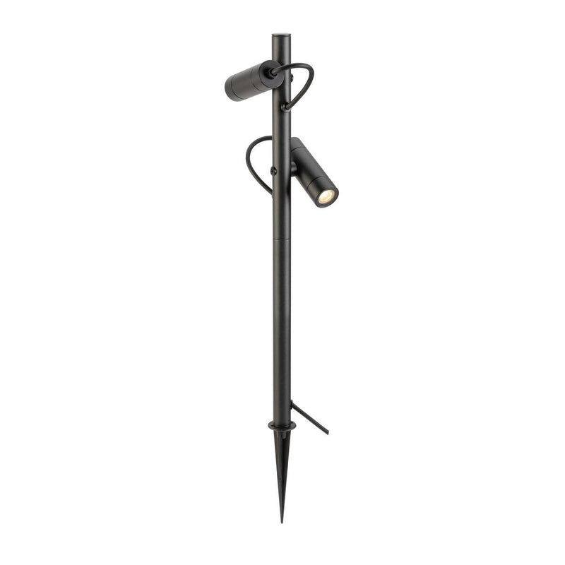 Lampadaire extérieur Helia noir, double