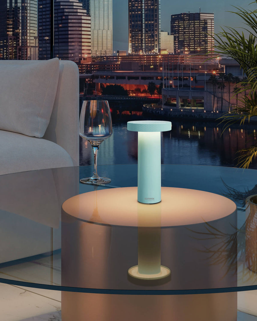 Lampe extérieure Volume turquoise