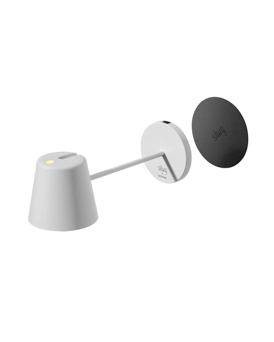 Lampe extérieure Silwy blanche, L 20,5 cm