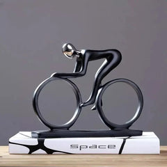 Abstrakte Fahrrad-Statue aus Kunstharz | Maco