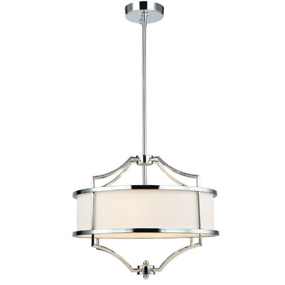 Suspension Stesso S, abat-jour tissu