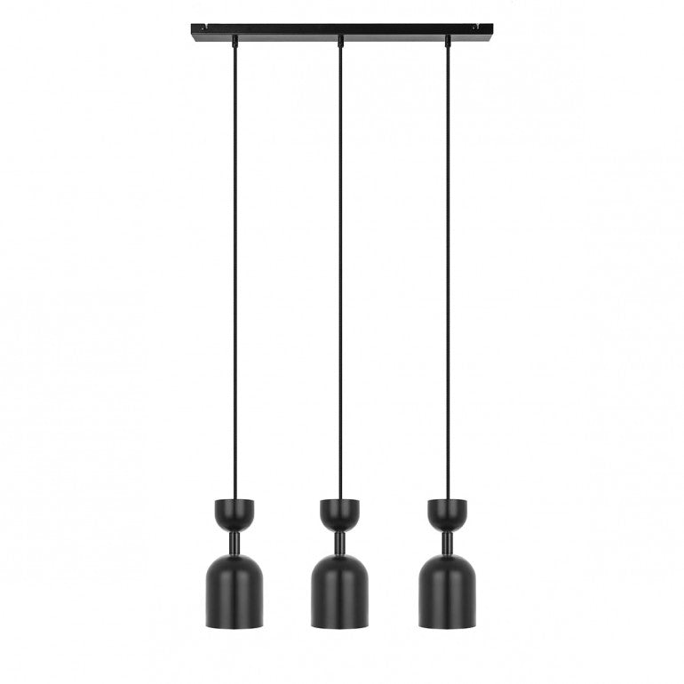 Suspension luminaire SUPURU 3L Noir