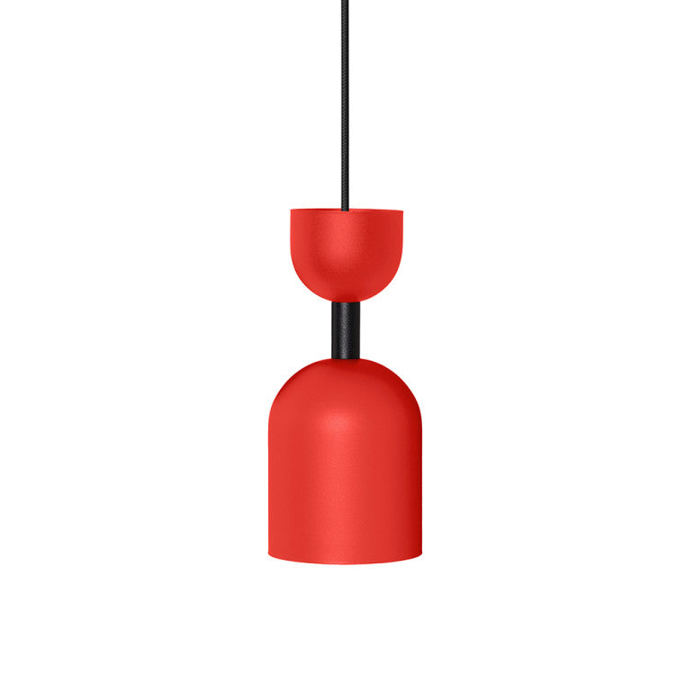 Suspension luminaire SUPURU Rouge orange, tube noir