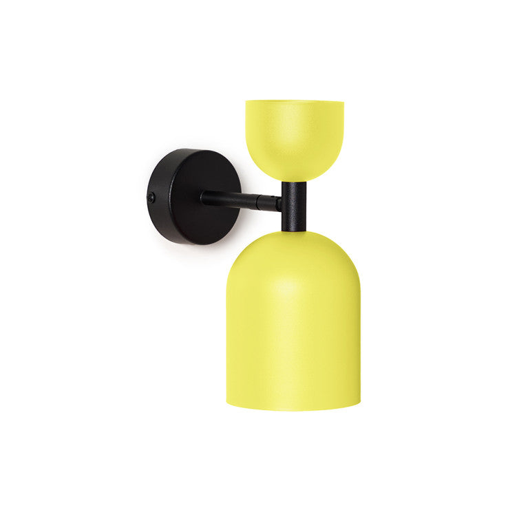Applique murale SUPURU Jaune, tube noir