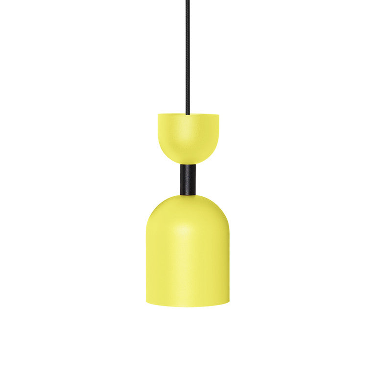 Suspension luminaire SUPURU Jaune, tube noir