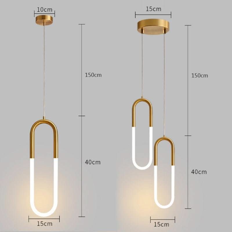Suspension Chambre U - Light | Drap - Designix Suspension luminaire Simple