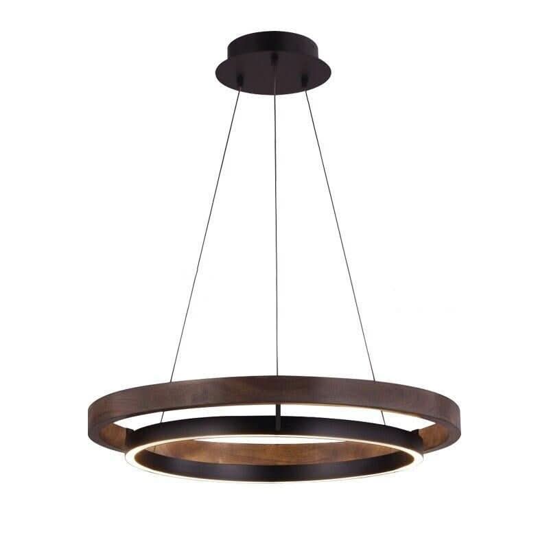 Suspension Plate | Douceur Luminescente - Designix Suspension luminaire Noir Diamètre 60cm Blanc Chaud