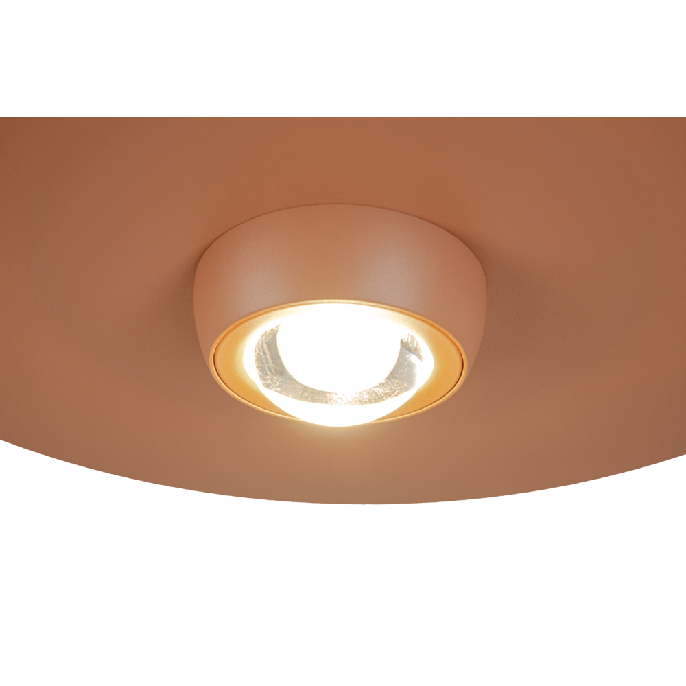 Suspension ZAMBELIS D350 21W Dimmable DESIGN Rouge Brique Sable 2586