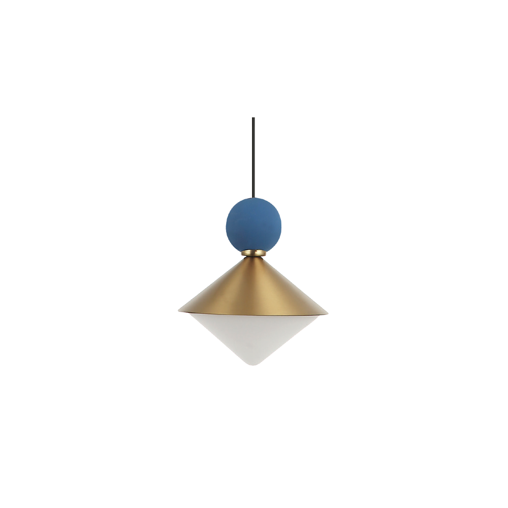 Suspension ZAMBELIS D390 40W Dimmable DESIGN Laiton Brosse 25102