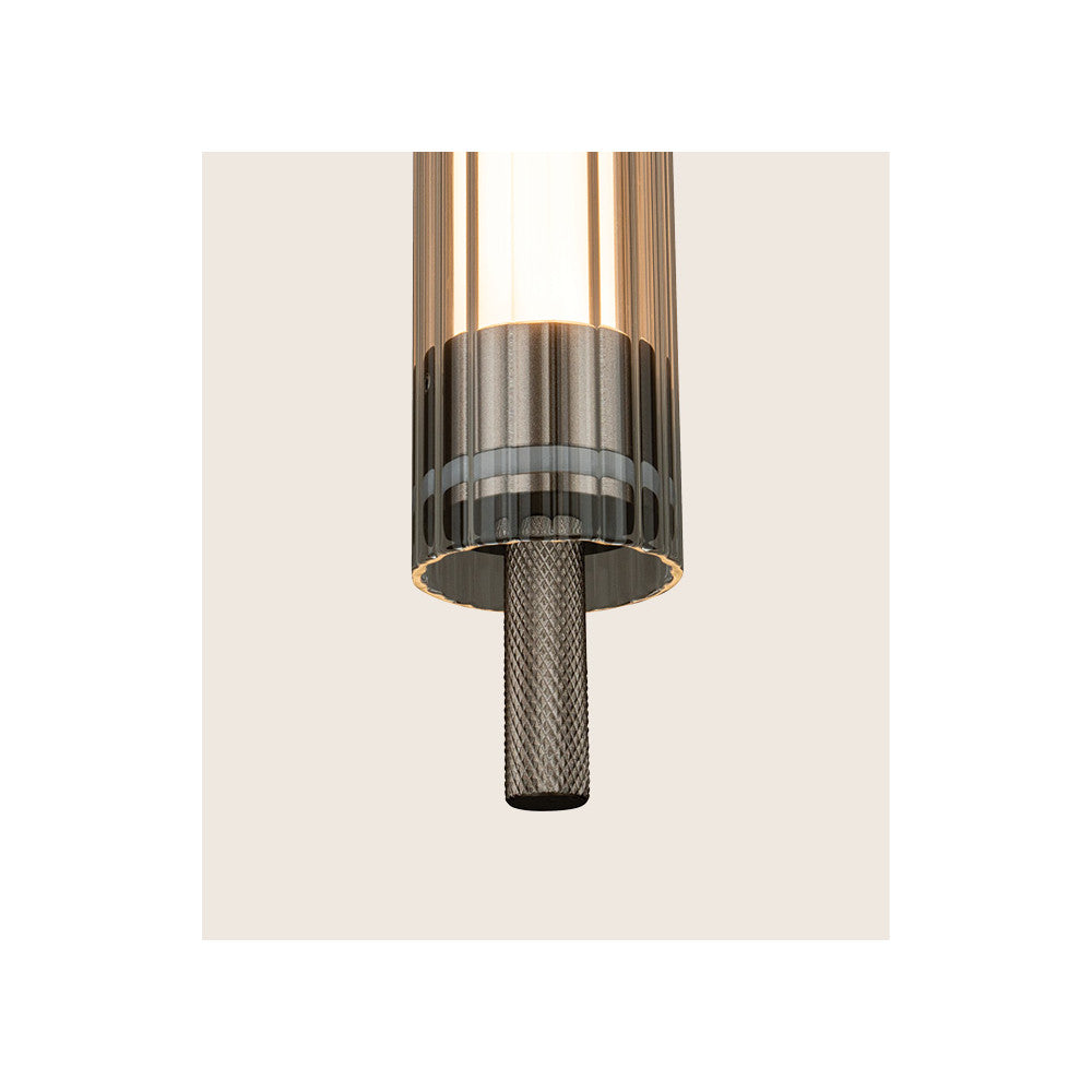 Suspension ZAMBELIS D40 20W Dimmable DESIGN Marron Brosse 25169