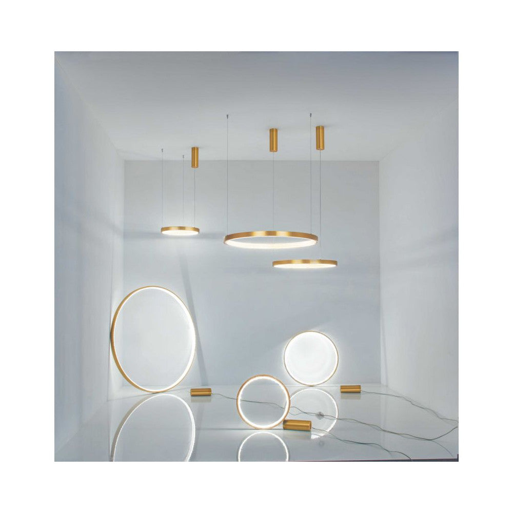 Suspension ZAMBELIS D600 34W Dimmable DESIGN Or Brosse Mat 2006