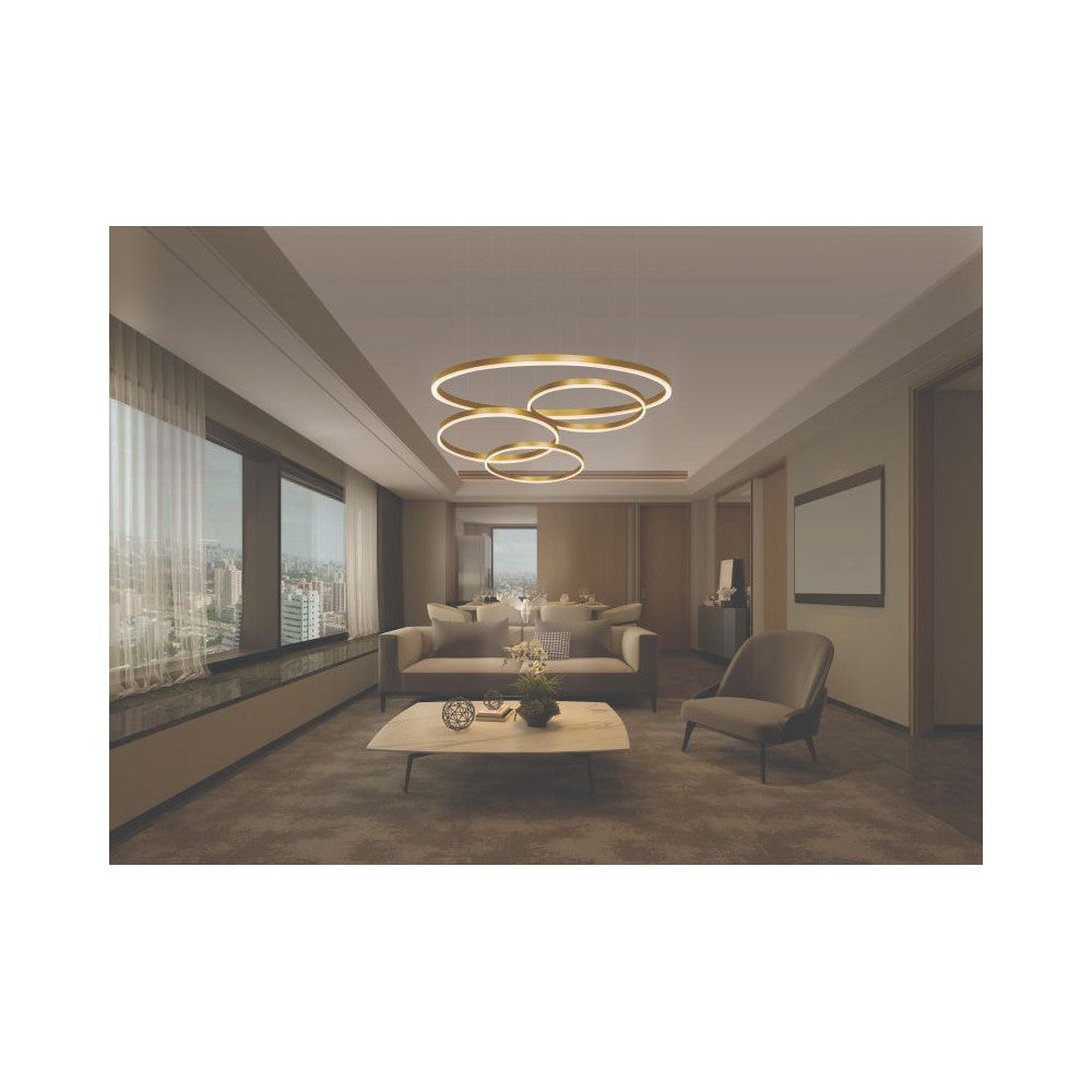 Suspension ZAMBELIS D600 42W Dimmable DESIGN Or Mat 22239