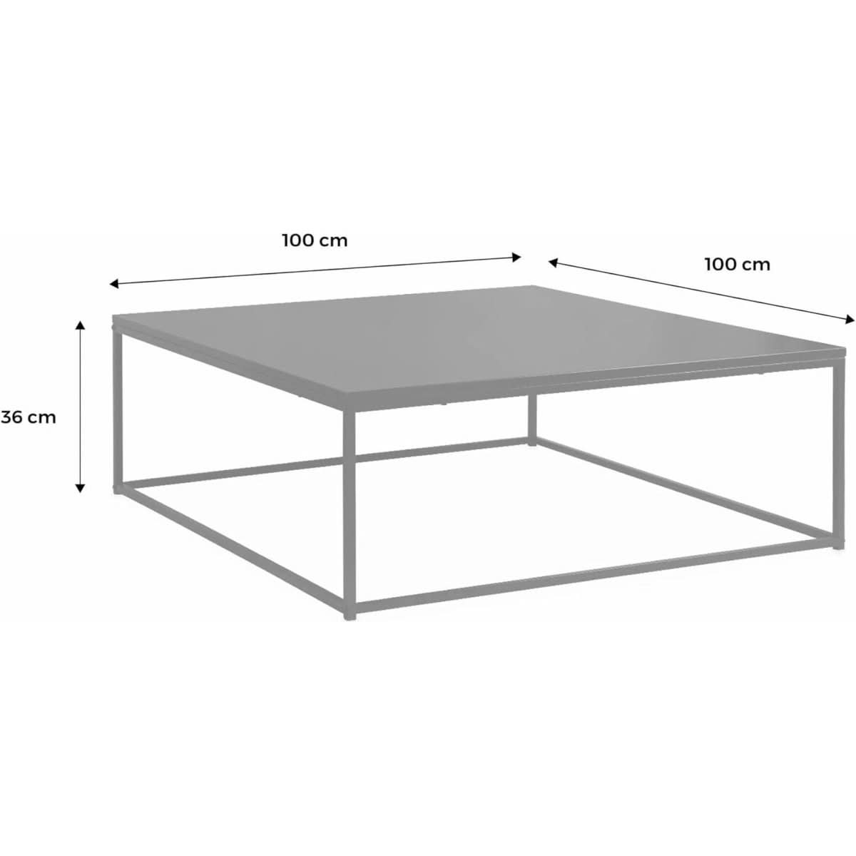 Table Basse Industrielle Métal Noir | Jubile - Designix Table Basse