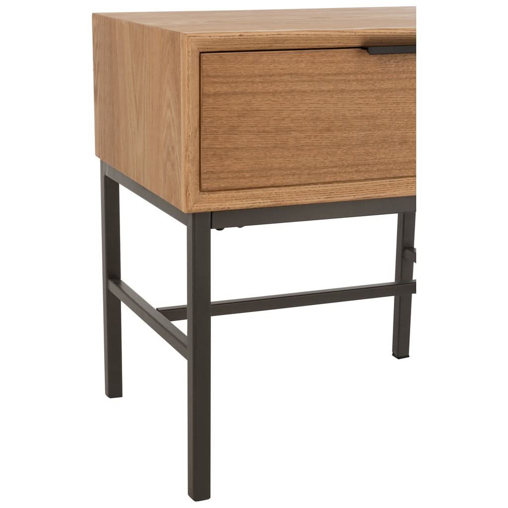 Table D'Appoint Bois Métal Naturel - Designix