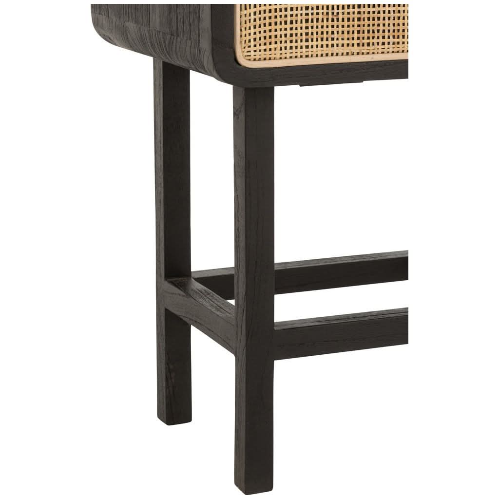 Table d'appoint Noir en Bois Exotique - Designix