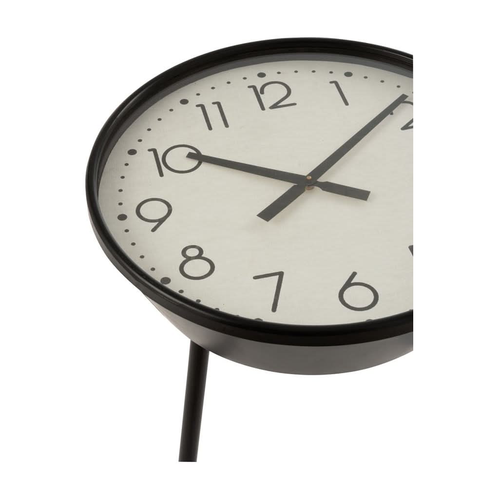 Table Horloge Métal Marron - Designix