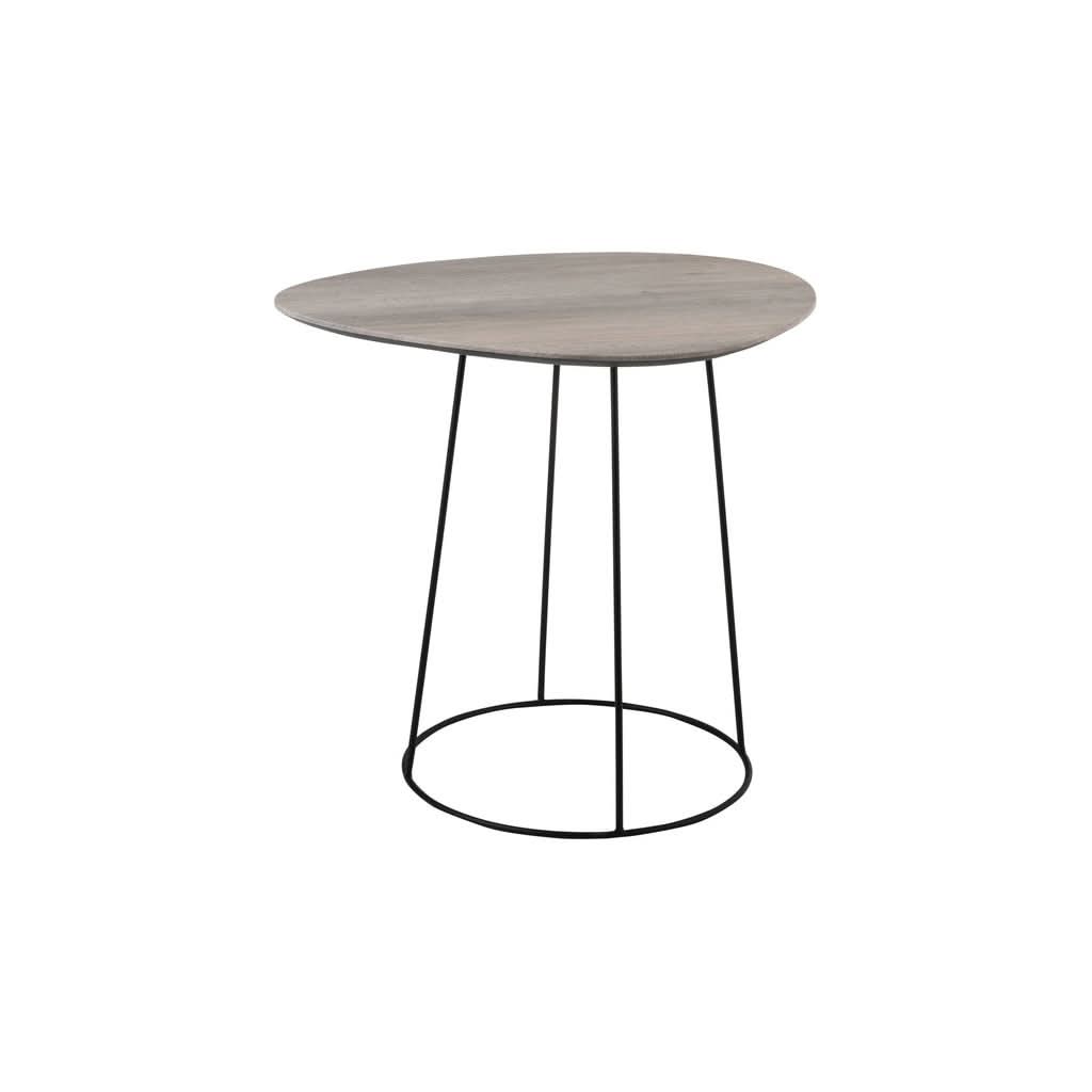 Table Ovale MDF Fer Noir - Designix
