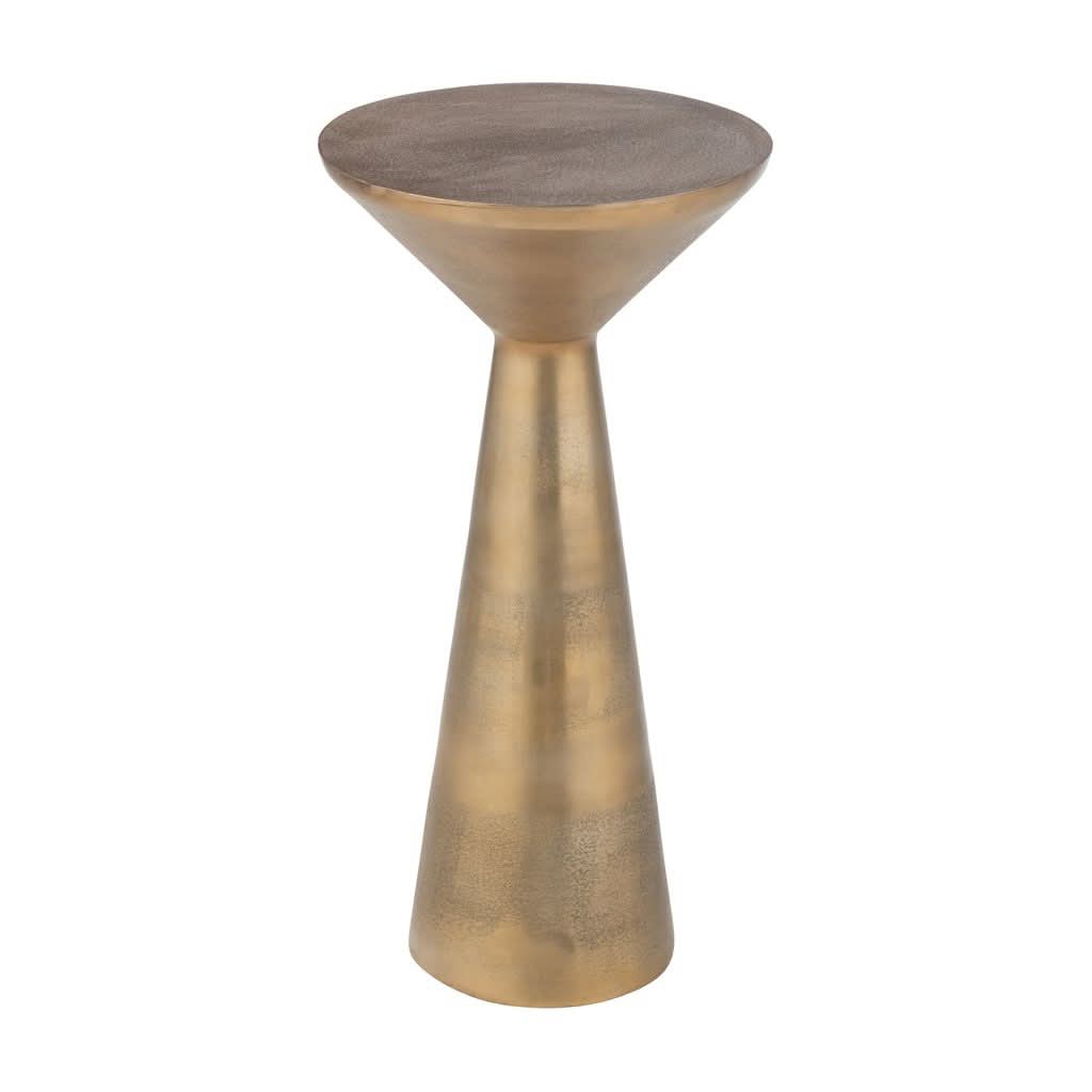 Table Tripode Aluminium Doré - Designix