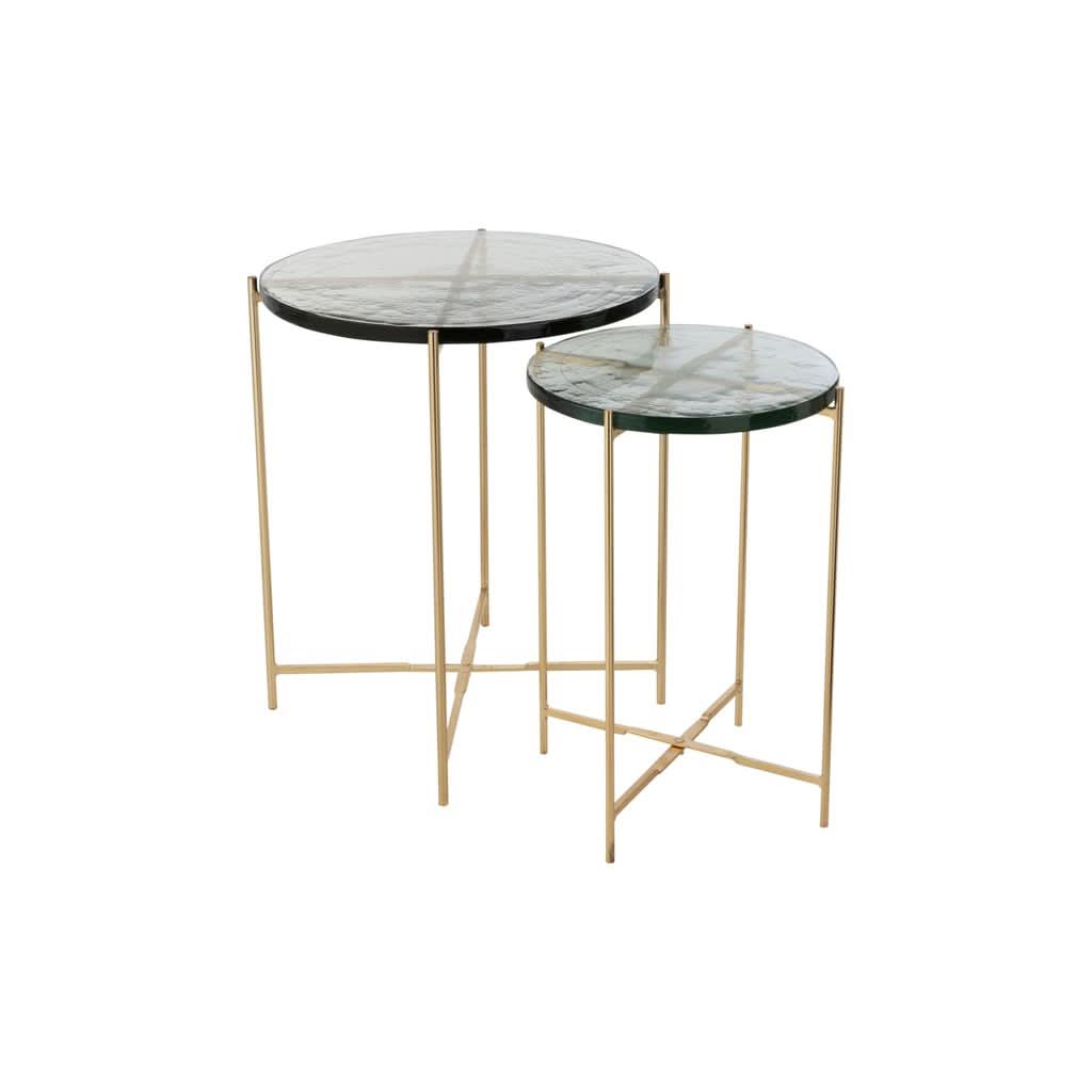 Tables D'Appoint Verre Fer - Designix
