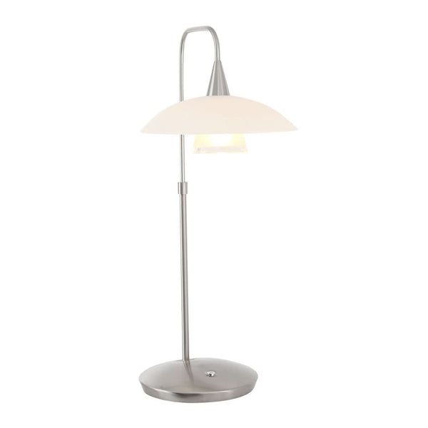 LED-Tischleuchte gebürsteter Stahl