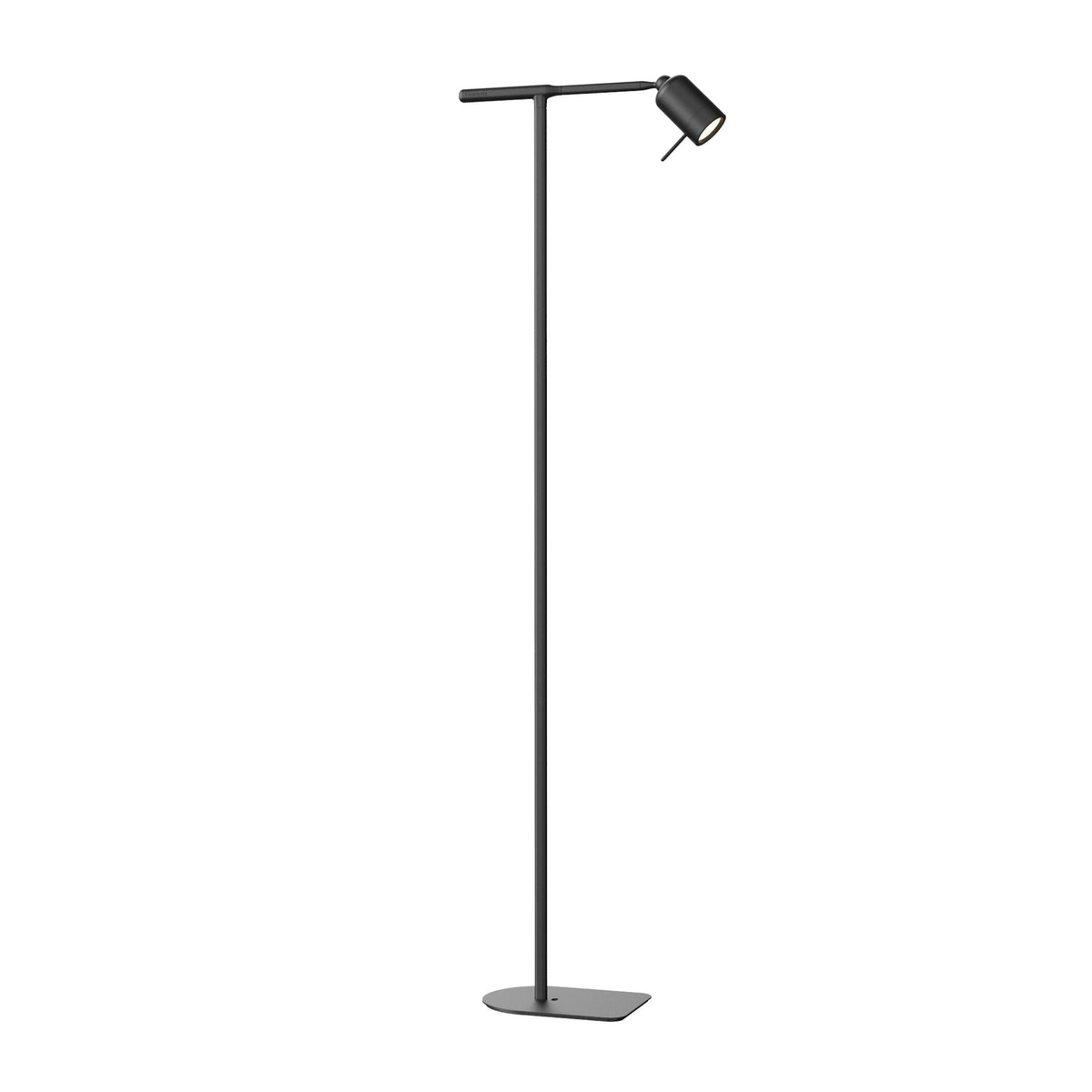 Lampadaire nomade LED One+ droit Noir fumé
