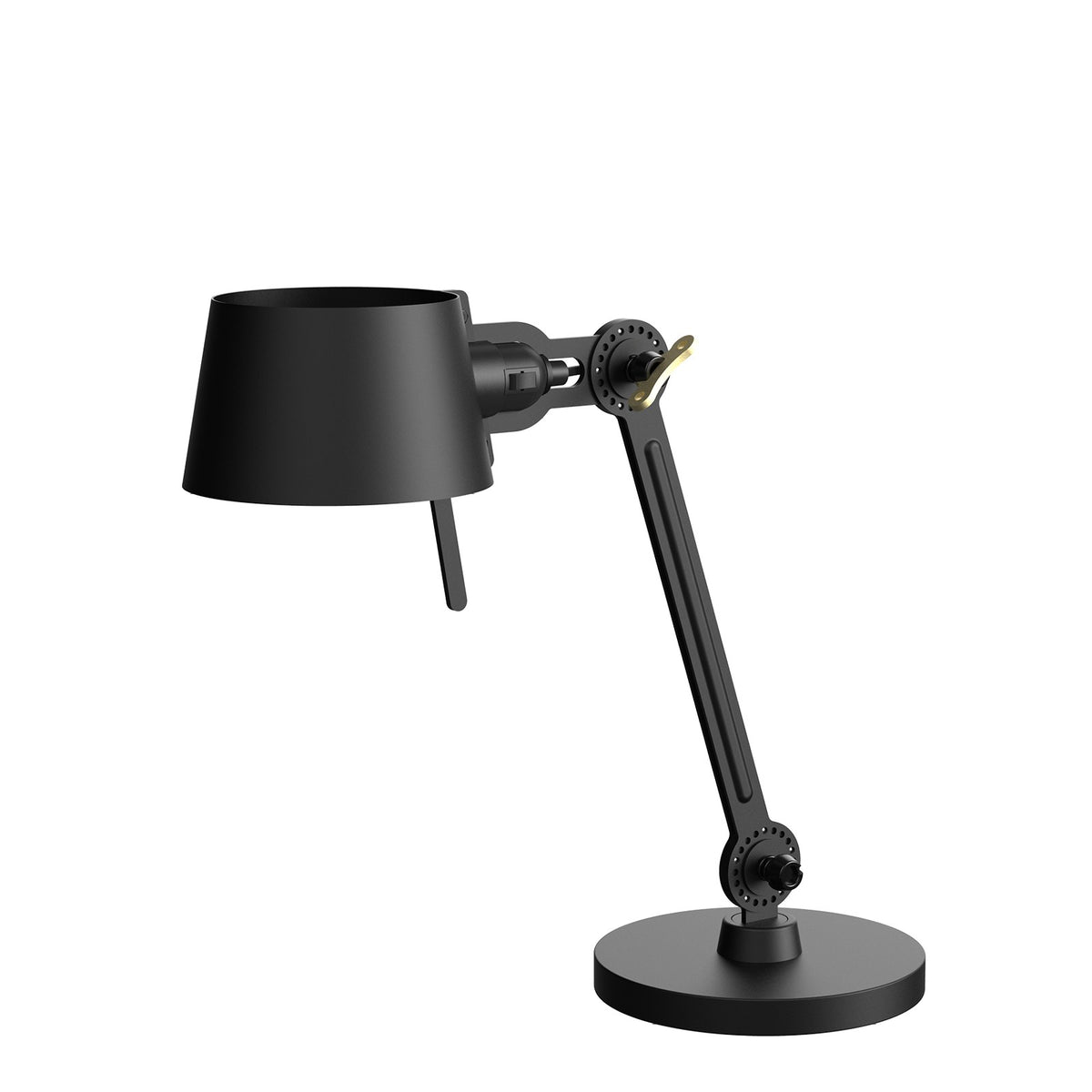 Lampe de bureau Bolt Small 1 bras sur pied Noir fumé