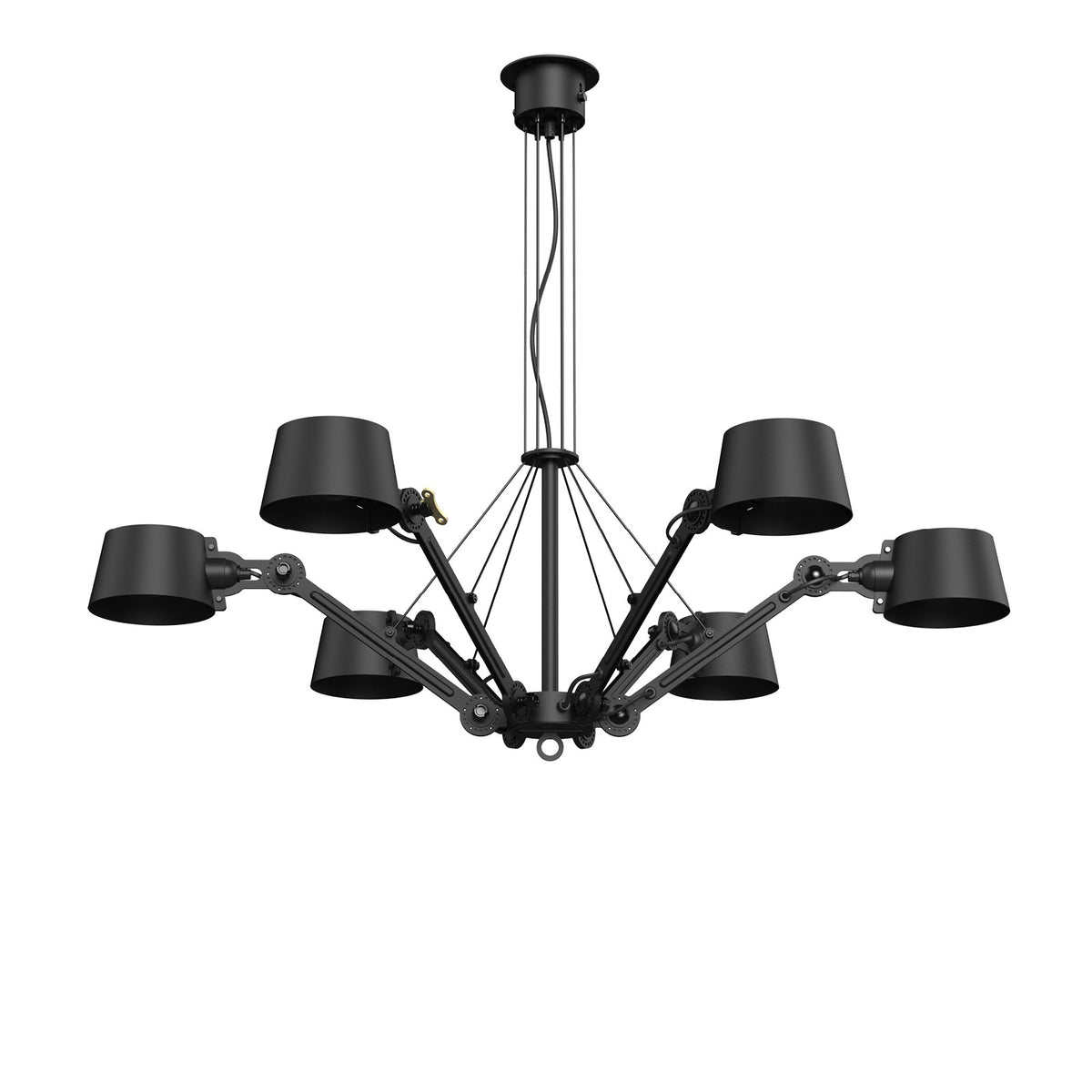 Lustre Bolt 6 bras Noir fumé